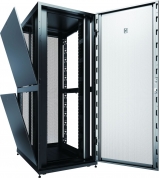 Rack 42U, 600W x 2000H x 1200D, 2 doors, 75% vented rate