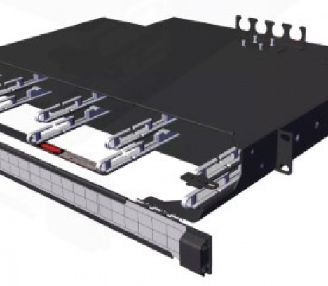 LANmark-OF ENSPACE HD Patch Panel 1U 8x Modules Black