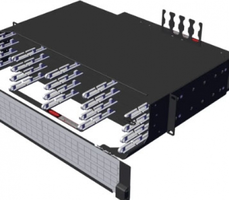 LANmark-OF ENSPACE HD Patch Panel 2U 16x Modules Black