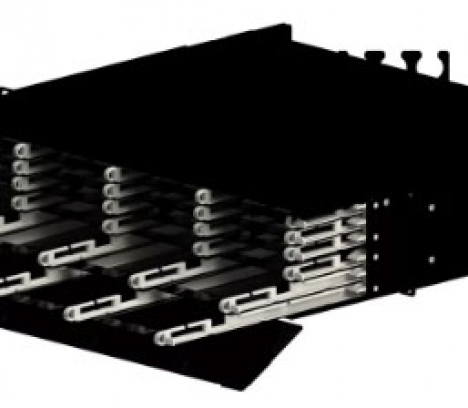LANmark-OF ENSPACE UHD Patch Panel 2U 24x Modules Black