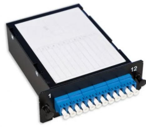 LANmark-OF Plug&Play Low Loss Module Female Crossed 12 LC SM Blue