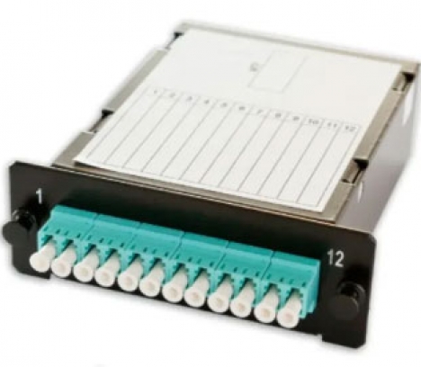 LANmark-OF Plug&Play Ultra Low Loss Module Female Crossed 12 LC OM4 Aqua