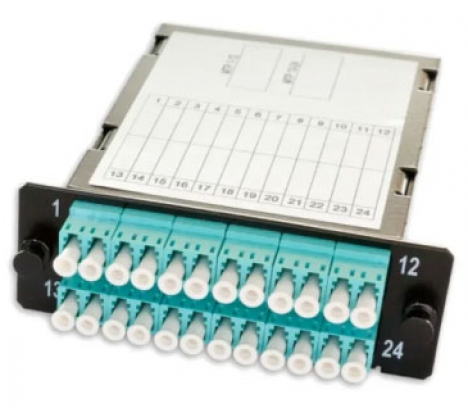 LANmark-OF Plug&Play Ultra Low Loss Module Female Crossed 24 LC OM4 Aqua