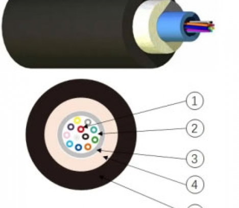 LANmark-OF UG 4 x Multimode 50/125 BI OM4 PE Black, Aginode - Nexans 