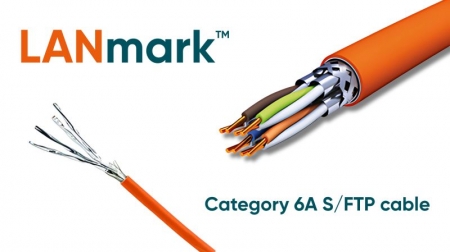 LANmark - 6A S/FTP CAT6A cable LSZH 500 met reel Orange