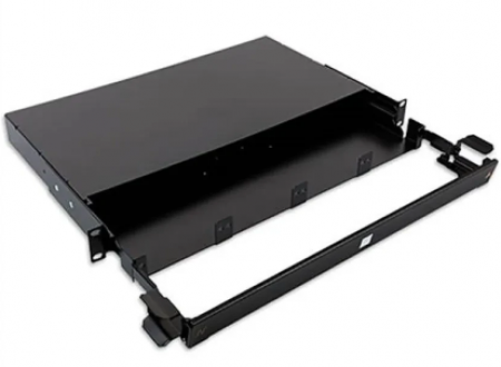 LANmark-OF Plug&Play Patch Panel Integrated Cord Guide Sliding Black