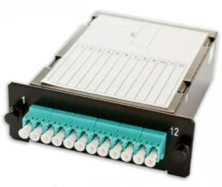 LANmark-OF Plug&Play Ultra Low Loss Module Female Crossed 12 LC OM4 Aqua